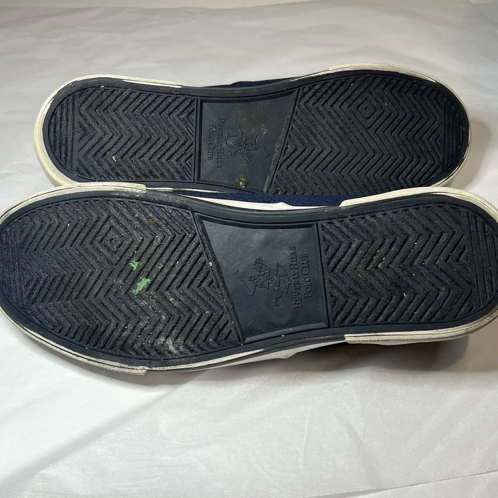 Beverly Hills Polo Club Men's Cody BP91309 Blue Leather Sneaker Shoes Size‎ 9.5